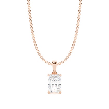 Radiant Rose Gold Diamond Necklaces and Diamond Pendants