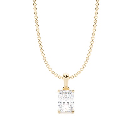 Radiant Yellow Gold Diamond Necklaces and Diamond Pendants