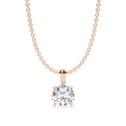 Rose Gold Diamond Pendants & Necklaces