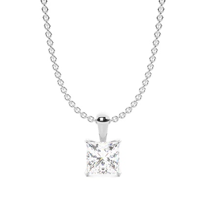 Princess Cut Diamond Pendants