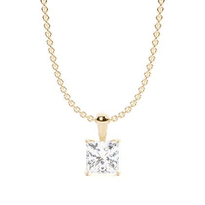 Princess Cut Diamond Pendants