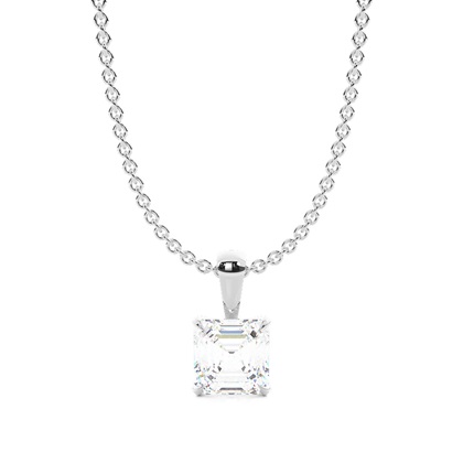 Prong set Intricate Basket look Solitaire Pendant