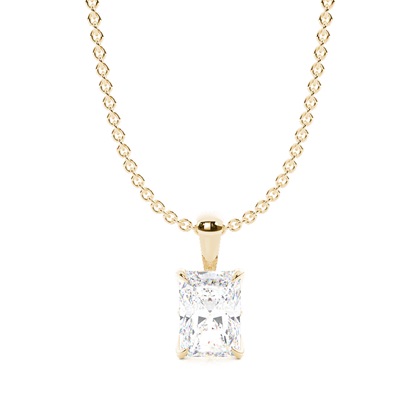 Radiant Yellow Gold Diamond Necklaces and Diamond Pendants