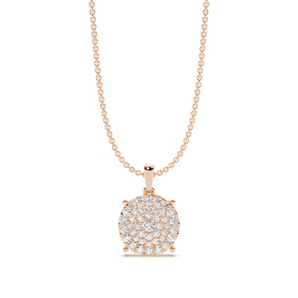Rose Gold Delicate Diamond Pendants