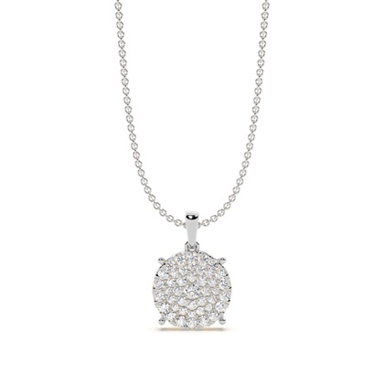 Diamond Cluster Pendants