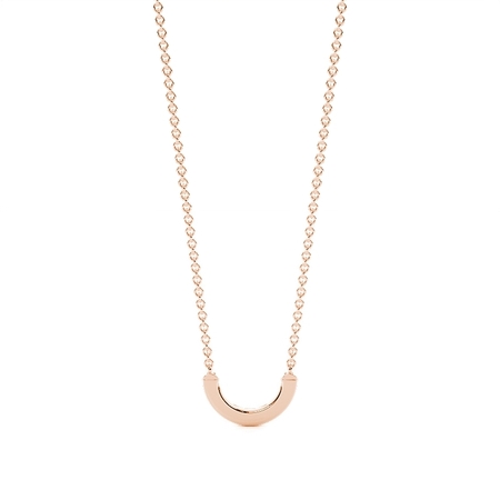 Blauer Saphir Smiley zarte Halskette