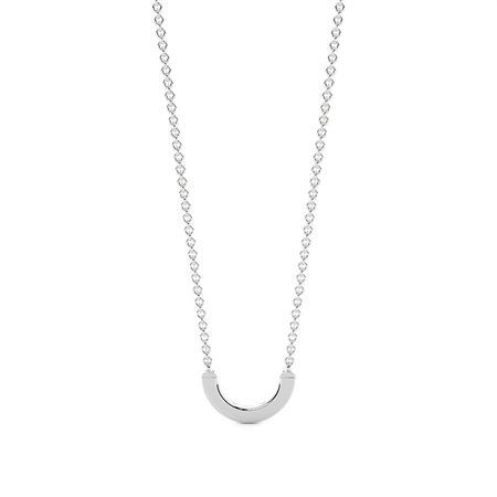 Blauer Saphir Smiley zarte Halskette