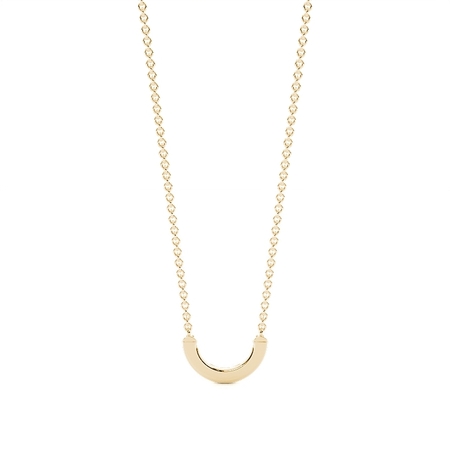 Blauer Saphir Smiley zarte Halskette