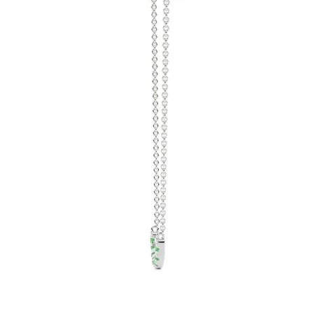 Smaragd Smiley zarte Halskette