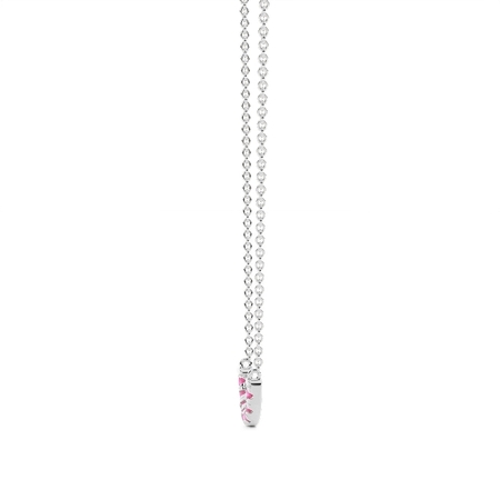 Rubin Smiley zarte Halskette