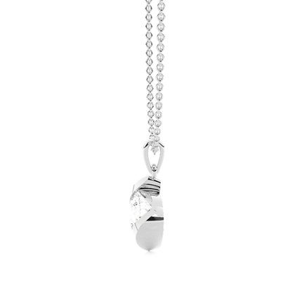 Twisted curve look Solitaire Pendant