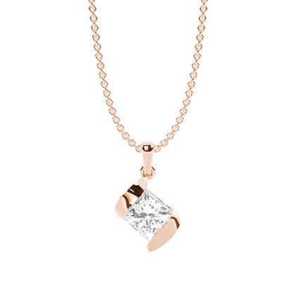 Rose Gold Diamond Pendants & Necklaces
