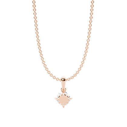 Hängsmycke med dold Halo-diamant och solitär