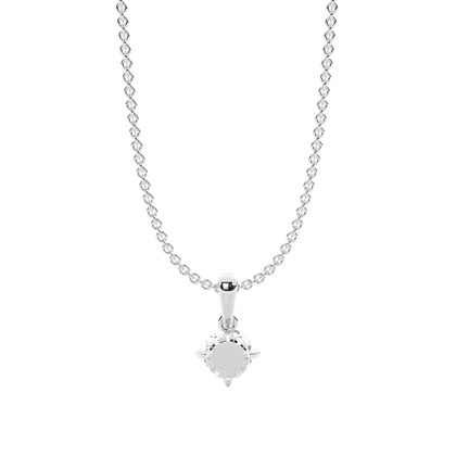 Hängsmycke med dold Halo-diamant och solitär