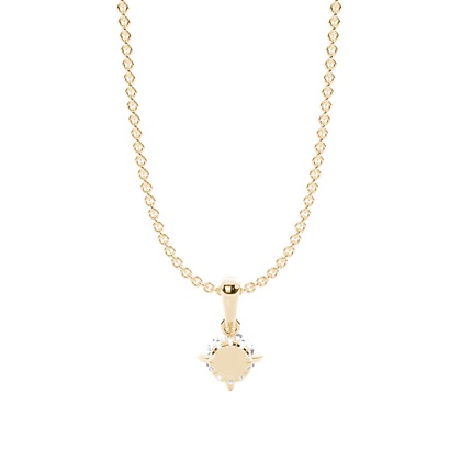 Hängsmycke med dold Halo-diamant och solitär