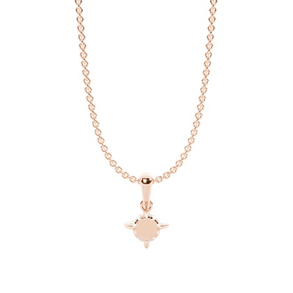 Hängsmycke med dold Halo-diamant och solitär