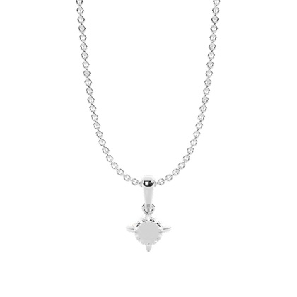 Hängsmycke med dold Halo-diamant och solitär