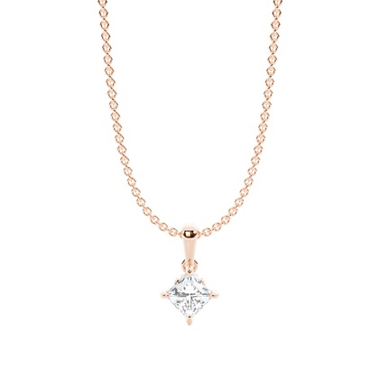 Rose Gold Diamond Pendants & Necklaces