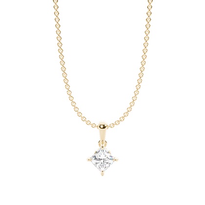 Yellow Gold Diamond Pendants & Necklaces