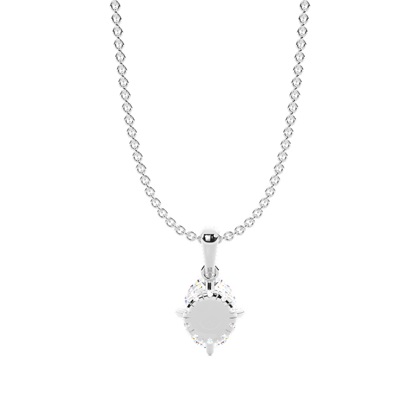 Hängsmycke med dold Halo-diamant och solitär