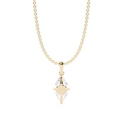 Hängsmycke med dold Halo-diamant och solitär