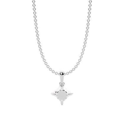 Hängsmycke med dold Halo-diamant och solitär