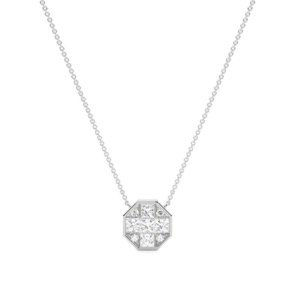 Cluster Composite Diamond Pendants