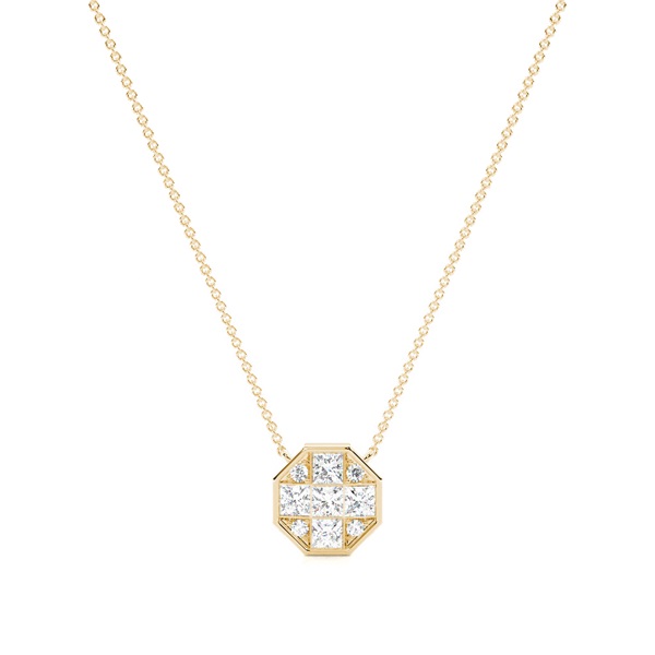 Cluster Composite Diamond Pendants