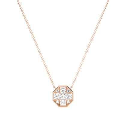 Rose Gold Diamond Pendants & Necklaces