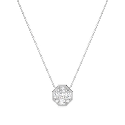 Cluster Composite Diamond Pendants