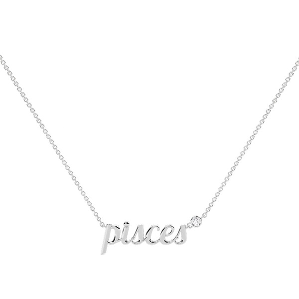 Pisces Zodiac Diamond Pendant