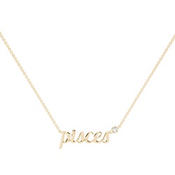 Pisces Zodiac Diamond Pendant