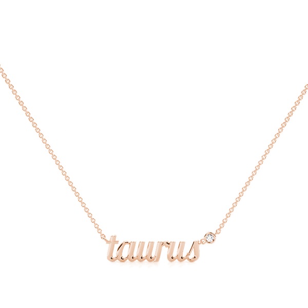 Taurus Zodiac Diamond Pendant
