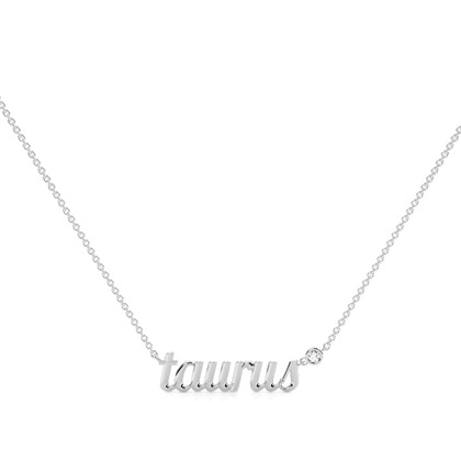 Taurus Zodiac Diamond Pendant