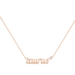 Taurus Zodiac Diamond Pendant