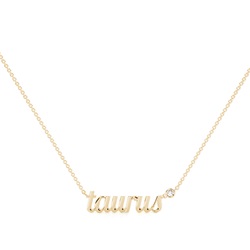Taurus Zodiac Diamond Pendant