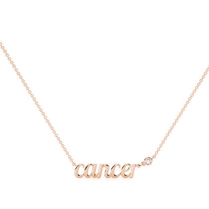 Rose Gold Chain Diamond Pendants
