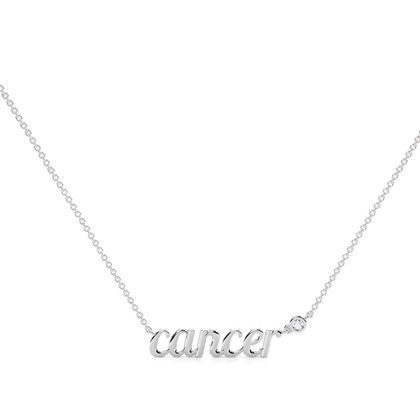 Cancer Zodiac Diamond Pendant
