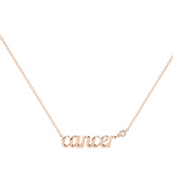 Cancer Zodiac Diamond Pendant