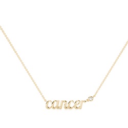 Cancer Zodiac Diamond Pendant