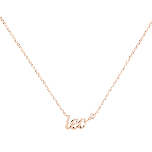 Leo Zodiac Diamond Pendant