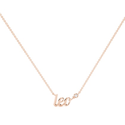 Leo Zodiac Diamond Pendant