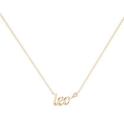 Leo Zodiac Diamond Pendant