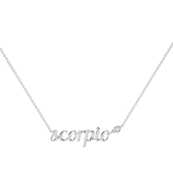 Scorpio Zodiac Diamond Pendant