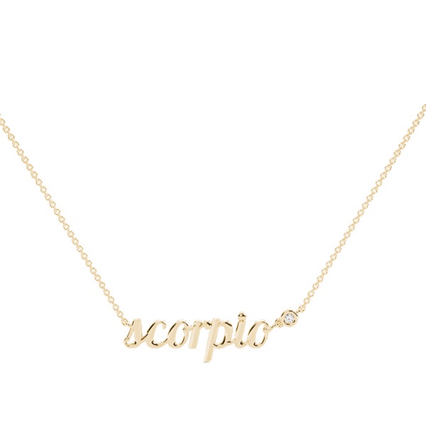 Scorpio Zodiac Diamond Pendant