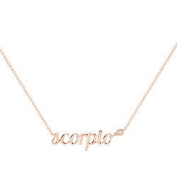 Scorpio Zodiac Diamond Pendant