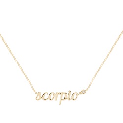 Scorpio Zodiac Diamond Pendant