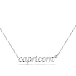 Capricorn Zodiac Diamond Pendant