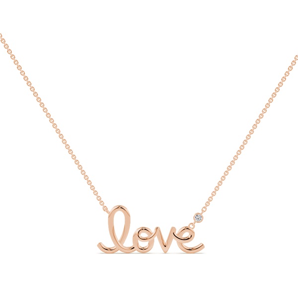 Love Script Necklace