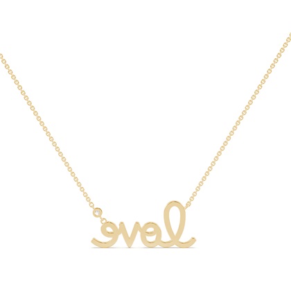 Love Script Necklace